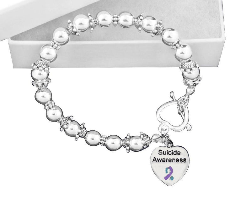 Suicide Awareness Beaded Charm Bracelets - Fundraising For A Cause