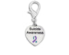 Suicide Awareness Heart Hanging Charms - Fundraising For A Cause