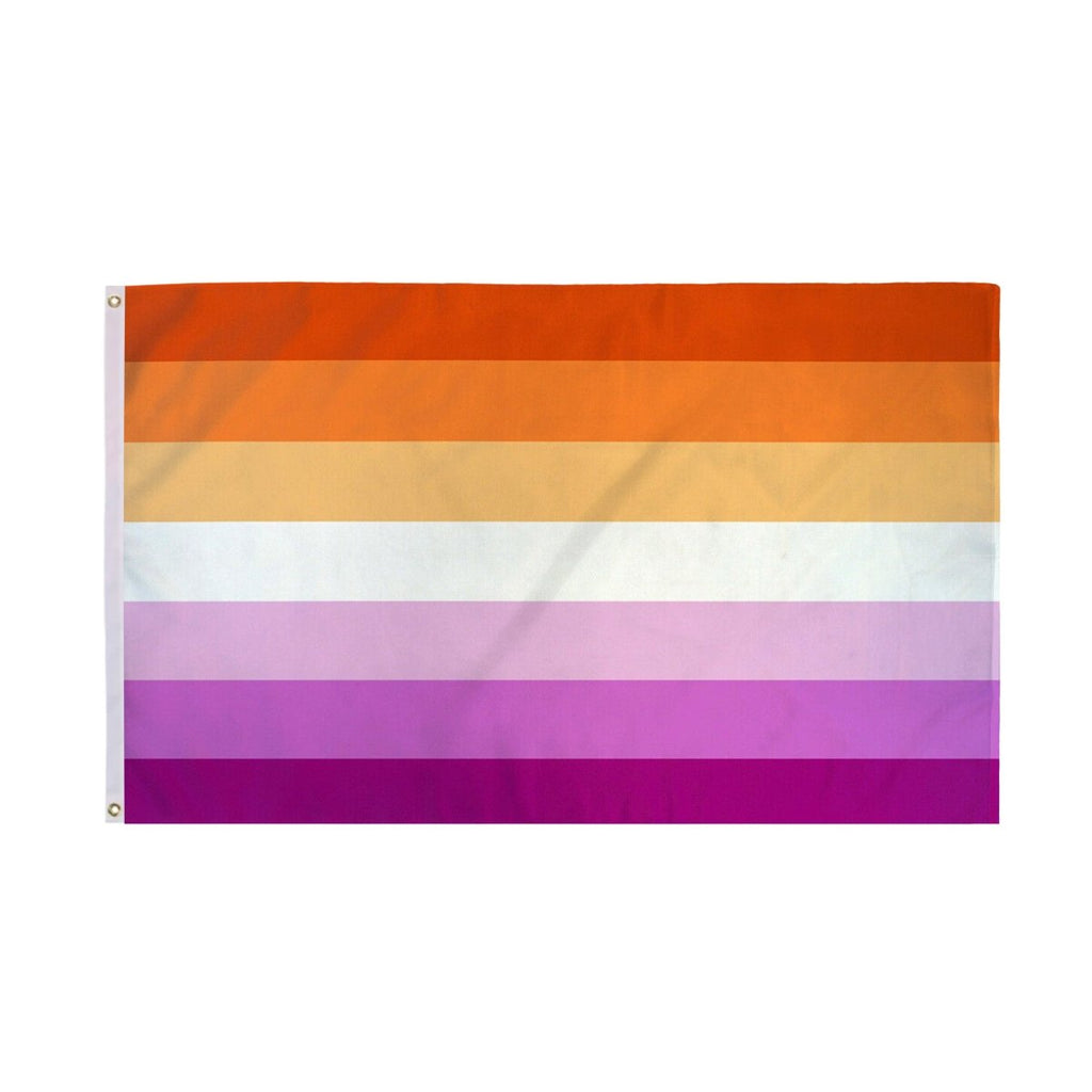 Sunset Lesbian 3 Feet by 5 Feet Nylon PRIDE Flag - Fundraising For A Cause