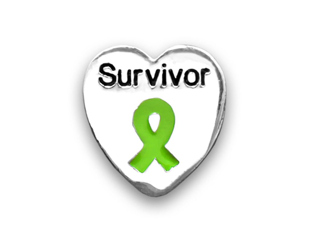 Survivor Lime Green Ribbon Pins - Fundraising For A Cause