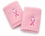 Breast Cancer Sport Sweat Wristbands - Fundraising For A Cause
