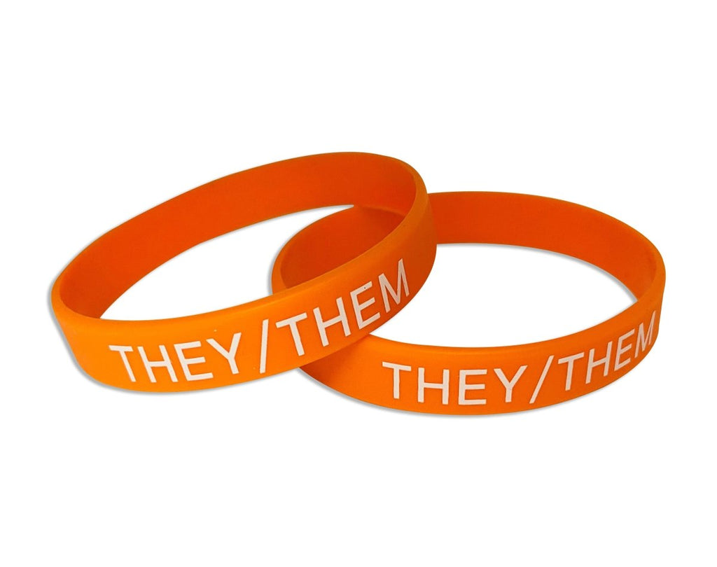 They Them Pronoun Silicone Bracelets - Fundraising For A Cause