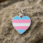 Transgender Heart Pride Charms - Fundraising For A Cause