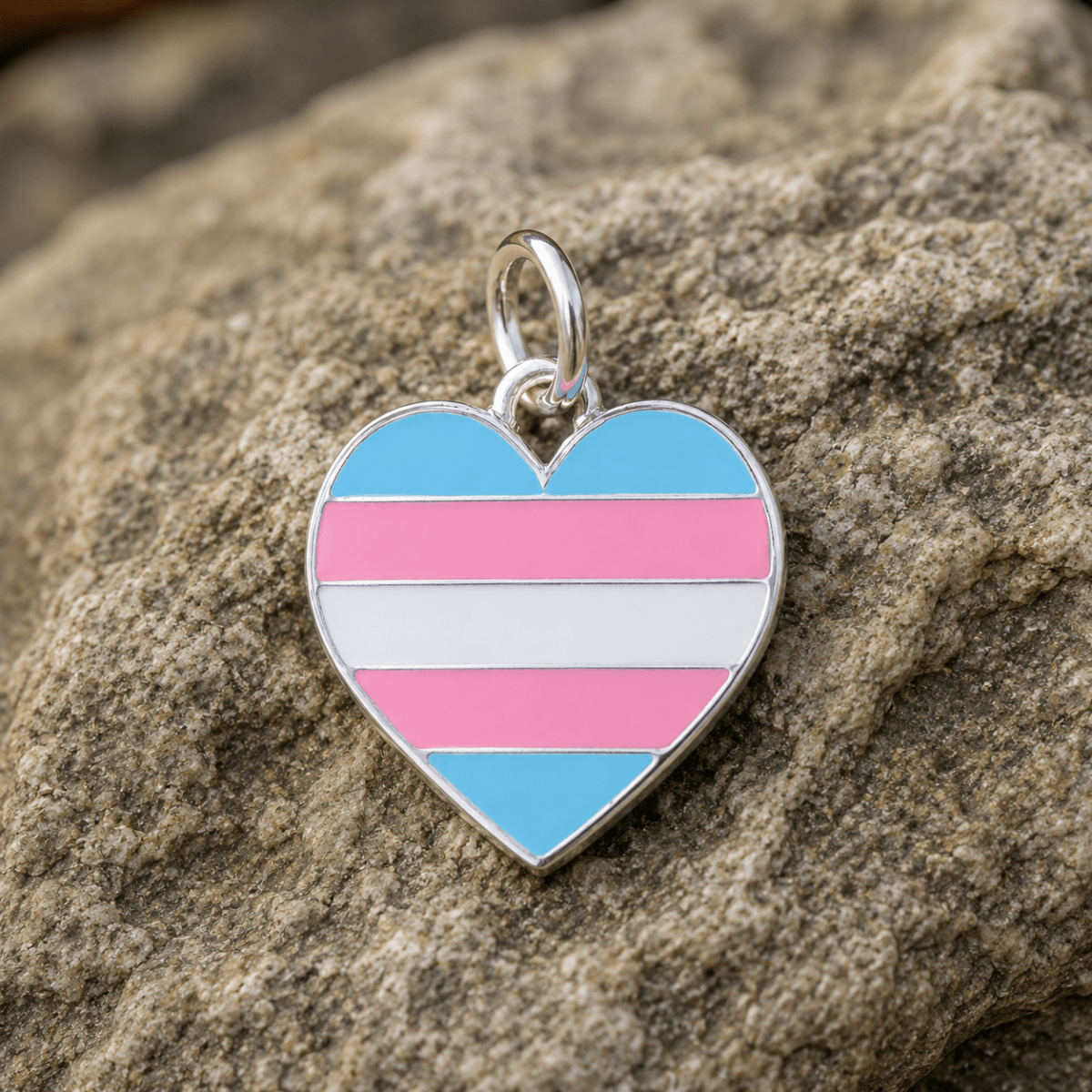 Transgender Heart Pride Charms - Fundraising For A Cause