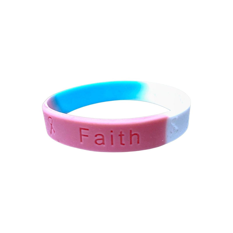 Transgender Flag Colored Silicone Bracelets - Fundraising For A Cause