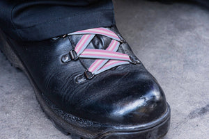 Transgender Flag Striped Shoelaces - Fundraising For A Cause