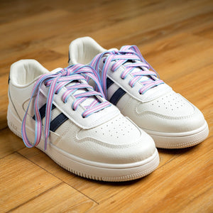 Transgender Flag Striped Shoelaces - Fundraising For A Cause