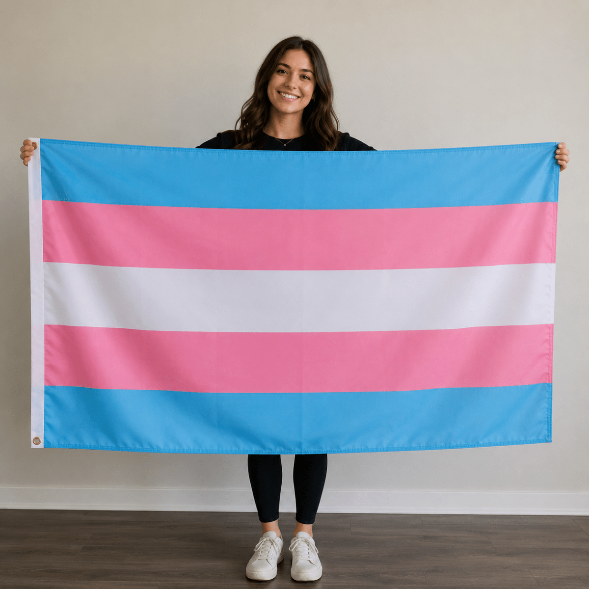 Transgender 3 Feet by 5 Feet Nylon PRIDE Flag - Fundraising For A Cause