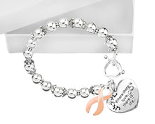 Load image into Gallery viewer, Uterine Cancer Awareness Charm Bracelets - Fundraising For A Cause