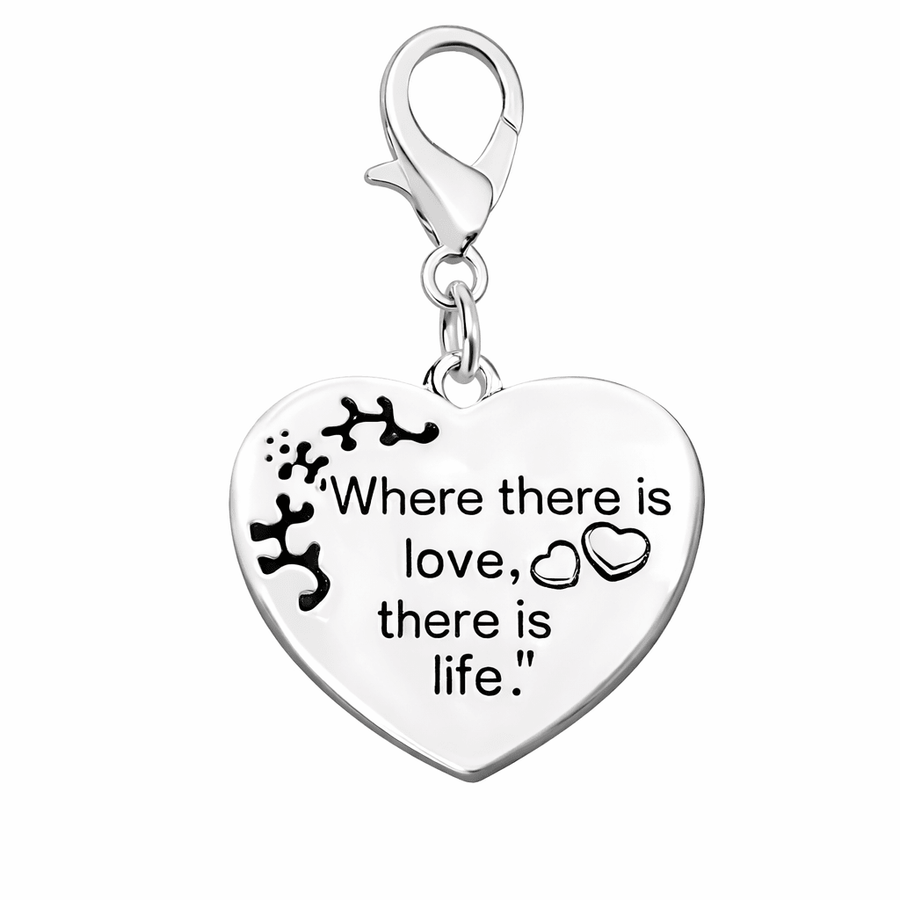 Where There Is Love Awareness Hanging Charms - Fundraising For A Cause
