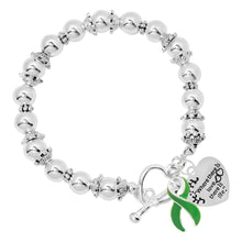 Load image into Gallery viewer, Where There is Love Green Ribbon Bracelets - Fundraising For A Cause