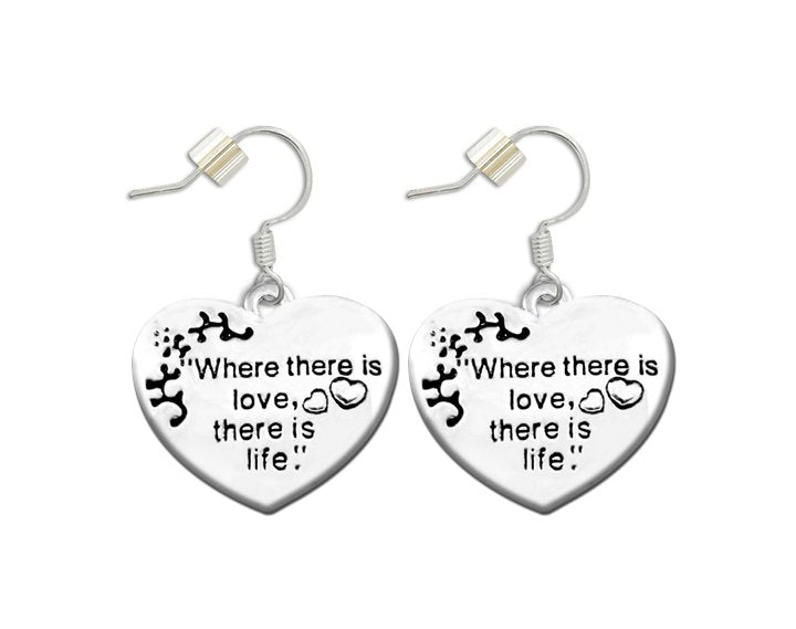 Where There Is Love Heart Earrings - Fundraising For A Cause