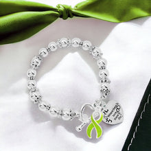 Load image into Gallery viewer, Where There is Love Lime Green Ribbon Bracelets - Fundraising For A Cause