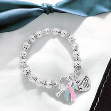 Load image into Gallery viewer, Where There is Love Pink &amp; Blue Ribbon Bracelets - Fundraising For A Cause