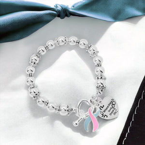 Where There is Love Pink & Blue Ribbon Bracelets - Fundraising For A Cause