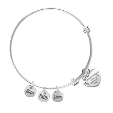 Load image into Gallery viewer, Where There Is Love Silver Retractable Bracelet - Fundraising For A Cause