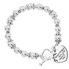 Load image into Gallery viewer, &quot;Where there is love, there is life&quot; Heart Charm Silver Beaded Bracelets - Fundraising For A Cause