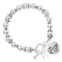 Load image into Gallery viewer, Where There is Love White Ribbon Bracelets - Fundraising For A Cause