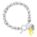 Where There is Love Yellow Ribbon Bracelet - Fundraising For A Cause