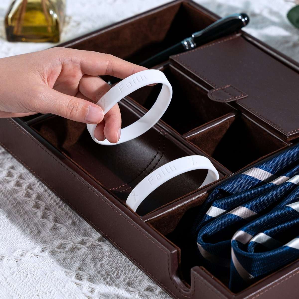 White Silicone Bracelet Wristbands - Fundraising For A Cause
