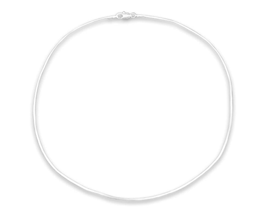 Silver 17 in Snake Chain Necklace - Fundraising For A Cause