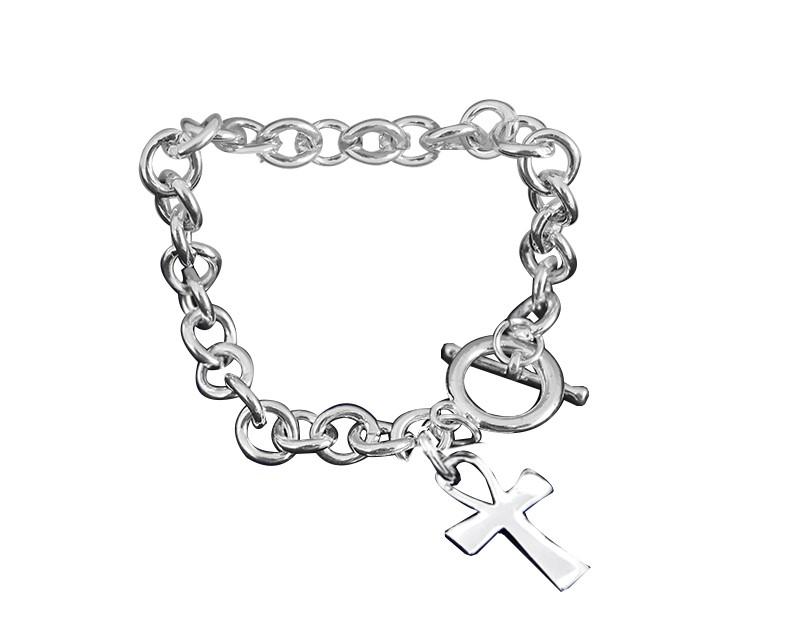 Cross Chunky Link Style Bracelets - Fundraising For A Cause