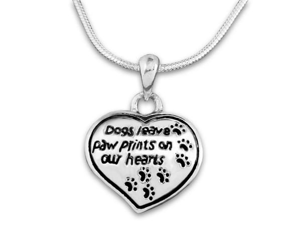 Dogs Leave Paw Prints Necklaces - Fundraising For A Cause