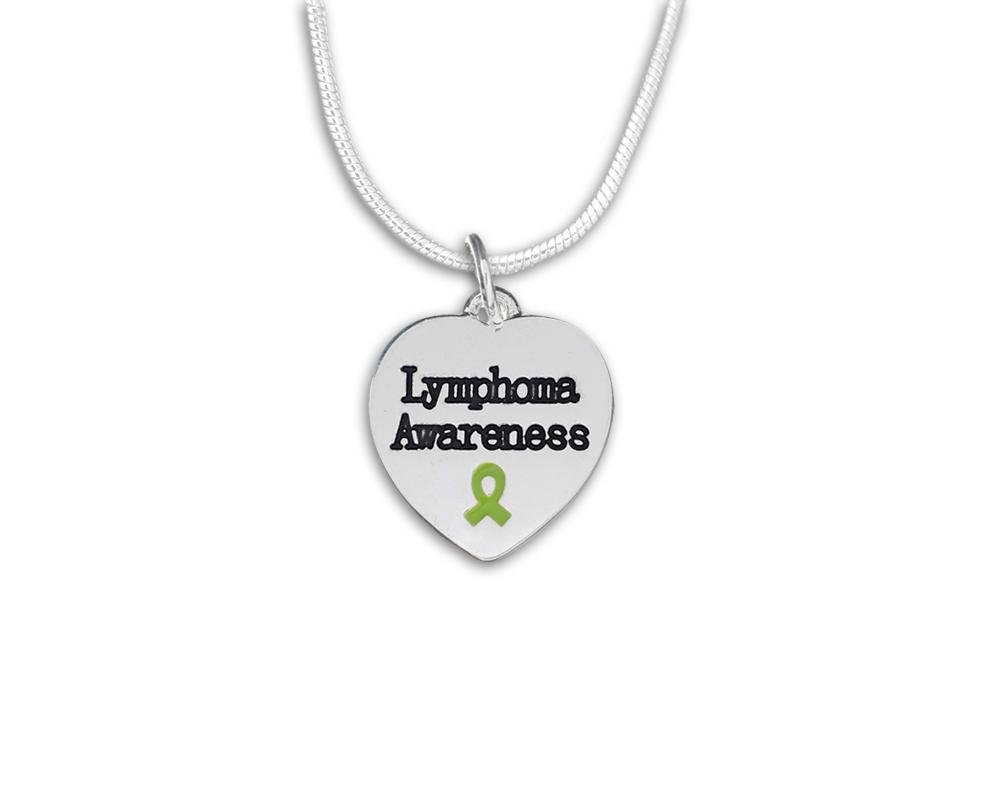 Lymphoma Awareness Heart Necklaces - Fundraising For A Cause