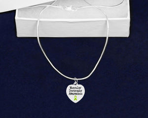 Muscular Dystrophy Awareness Heart Necklaces - Fundraising For A Cause