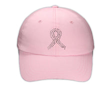 Load image into Gallery viewer, 12 Pink Crystal Ribbon Baseball Hats in Pink - Fundraising For A Cause