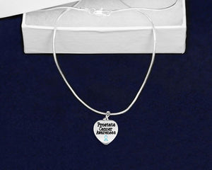 Prostate Cancer Awareness Heart Necklaces - Fundraising For A Cause