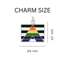 Load image into Gallery viewer, 12 Straight Ally Rectangle Flag Hanging Charm - Fundraising For A Cause