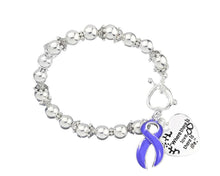 Load image into Gallery viewer, Where There is Love Periwinkle Ribbon Bracelets - Fundraising For A Cause