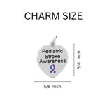 Pediatric Stroke Awareness Heart Charms - Fundraising For A Cause