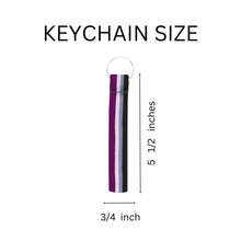 Load image into Gallery viewer, 25 Asexual Flag Lanyard Style Keychains - Fundraising For A Cause