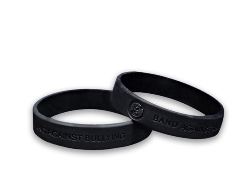 Child Black Anti-Bullying Silicone Bracelets - Fundraising For A Cause