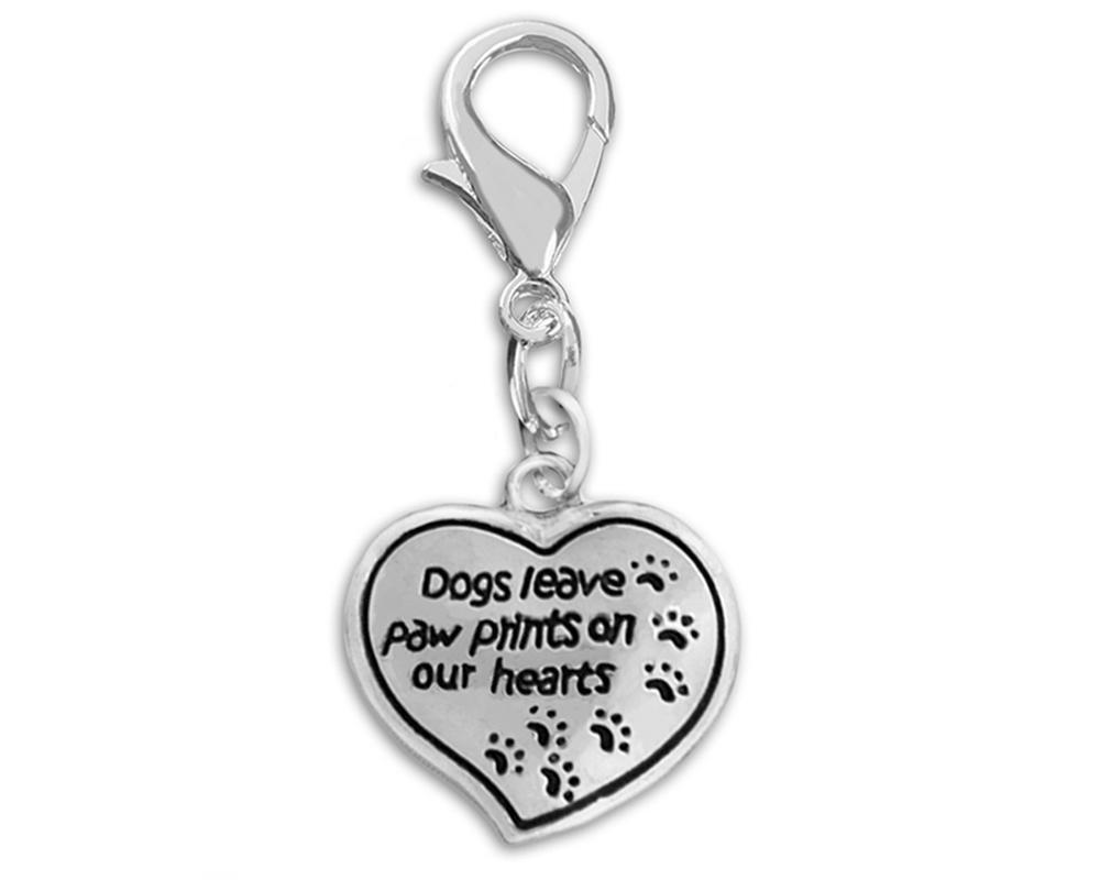 Dogs Leave Paw Prints Hanging Charms - Fundraising For A Cause