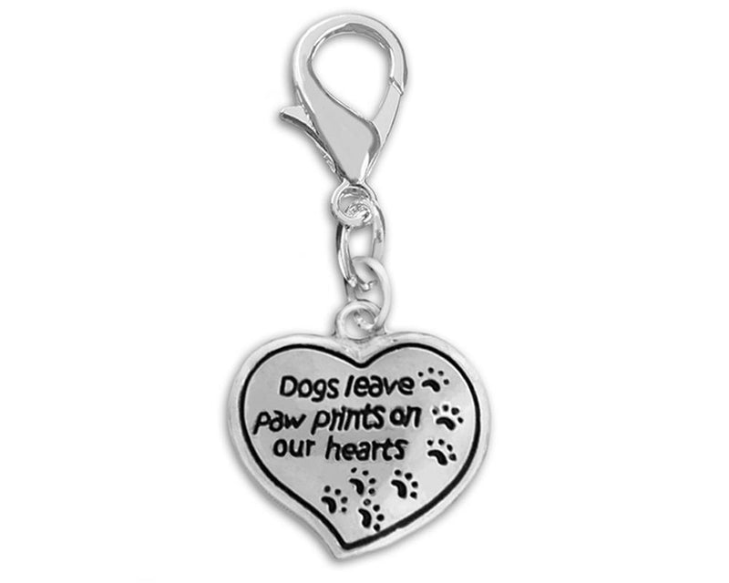 Dogs Leave Paw Prints Hanging Charms - Fundraising For A Cause