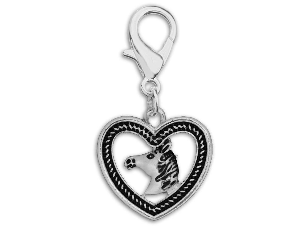 Horse Head in Heart Hanging Charms - Fundraising For A Cause