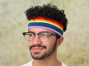 25 Rainbow Gay Pride Sport Headbands (25 Headbands) - Fundraising For A Cause