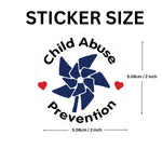 250 Child Abuse Prevention Blue Pin Wheel Stickers - Fundraising For A Cause