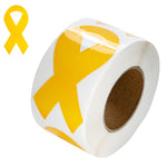 Large Childhood Cancer Ribbon Stickers (per Roll) - Fundraising For A Cause