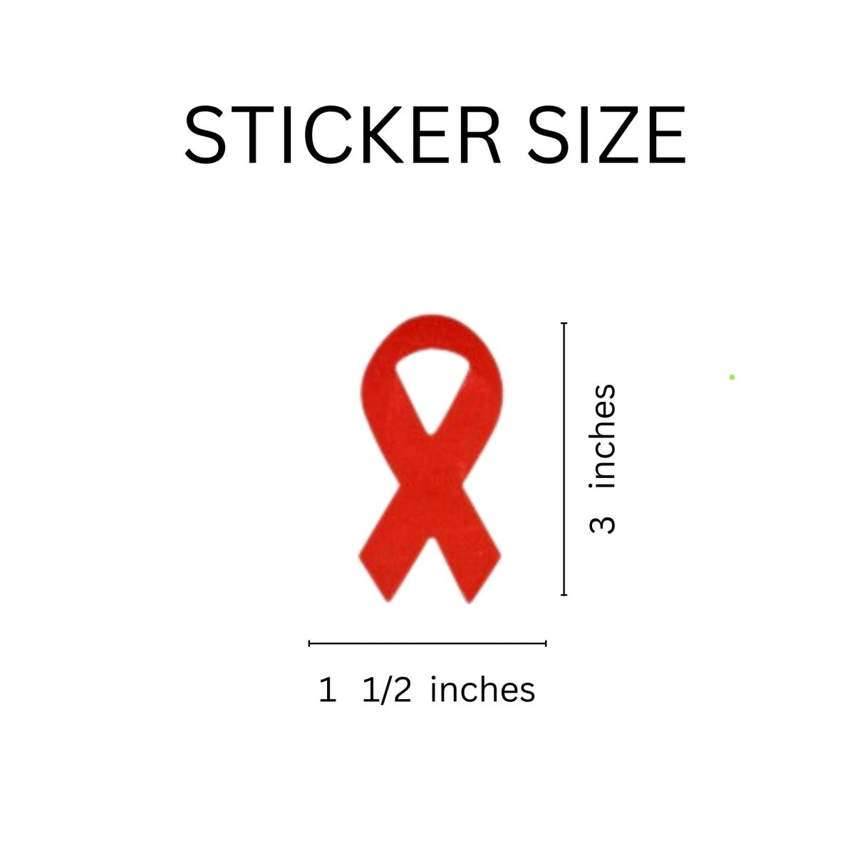 Large HIV/AIDS Awareness Ribbon Stickers (250 per Roll) - Fundraising For A Cause
