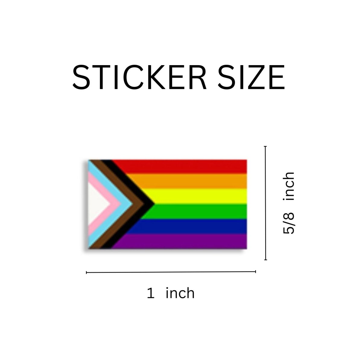 Large Rectangle Daniel Quasar "Progress Pride" Flag Stickers (250 per Roll) - Fundraising For A Cause