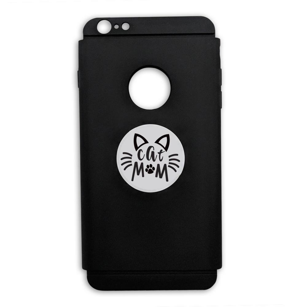 Round Cat Mom Stickers (Stickers) - Fundraising For A Cause