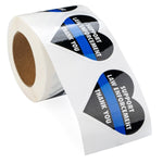 Support Law Enforcement Heart Stickers (250 Stickers) - Fundraising For A Cause