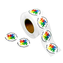 Load image into Gallery viewer, 250 Autism Touches Us All Stickers (250 per Roll) - Fundraising For A Cause