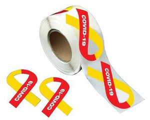 250 Large Coronavirus Disease (COVID-19) Awareness Ribbon Stickers (250 Stickers) - Fundraising For A Cause
