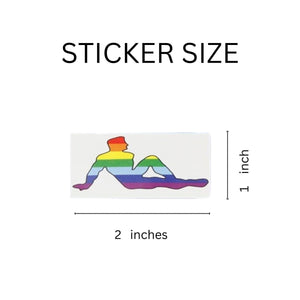 250 Rainbow Man Stickers (250 Per Roll) - Fundraising For A Cause