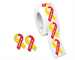 Small Coronavirus Disease (COVID-19) Awareness Ribbon Stickers (500 per Roll) - Fundraising For A Cause